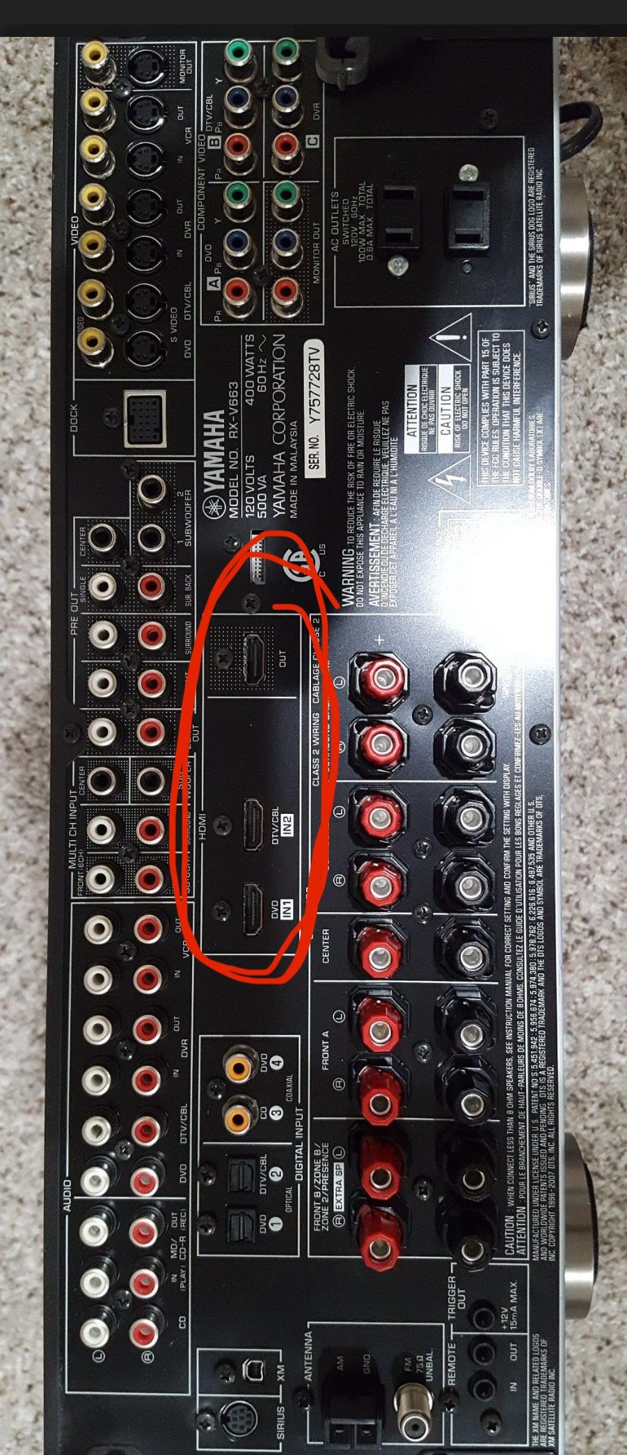 Yamaha HDMI Home theater Receiver + Speakers