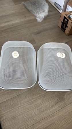 🍽️ White Metal Mesh Food Covers – 2 PCS