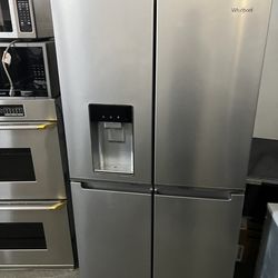 Whirlpool four door refrigerator stainless steel 2025