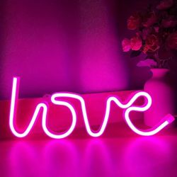 NWT Pink Neon Love Sign