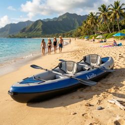 [Brand New] Kino Outdoor Kalua Inflatable Tandem Kayak Bundle – 2 Person