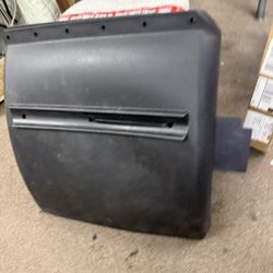 Poly Quarter Fenders for Semi Truck, 24" x 24" Black Plastic Quarter Fenders Set with Tube Bracket and Mounting Hardware, Fit for