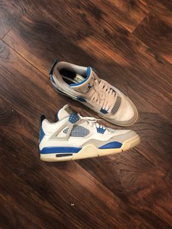 military blue 4s jordan nike shoes size 11