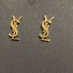 Y*SL 18k Gold Plate Women Earrings 