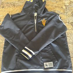 VICTORIAS SECRET PINK BLING ARIZONA STATE "SUN DEVILS" 1/4ZIP JACKET NWT