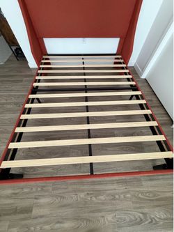 Queen size bed frame - orange color
