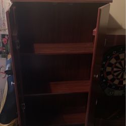 Dartboard with cabinet