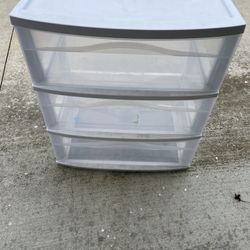 3 Drawer Plastic Organizer