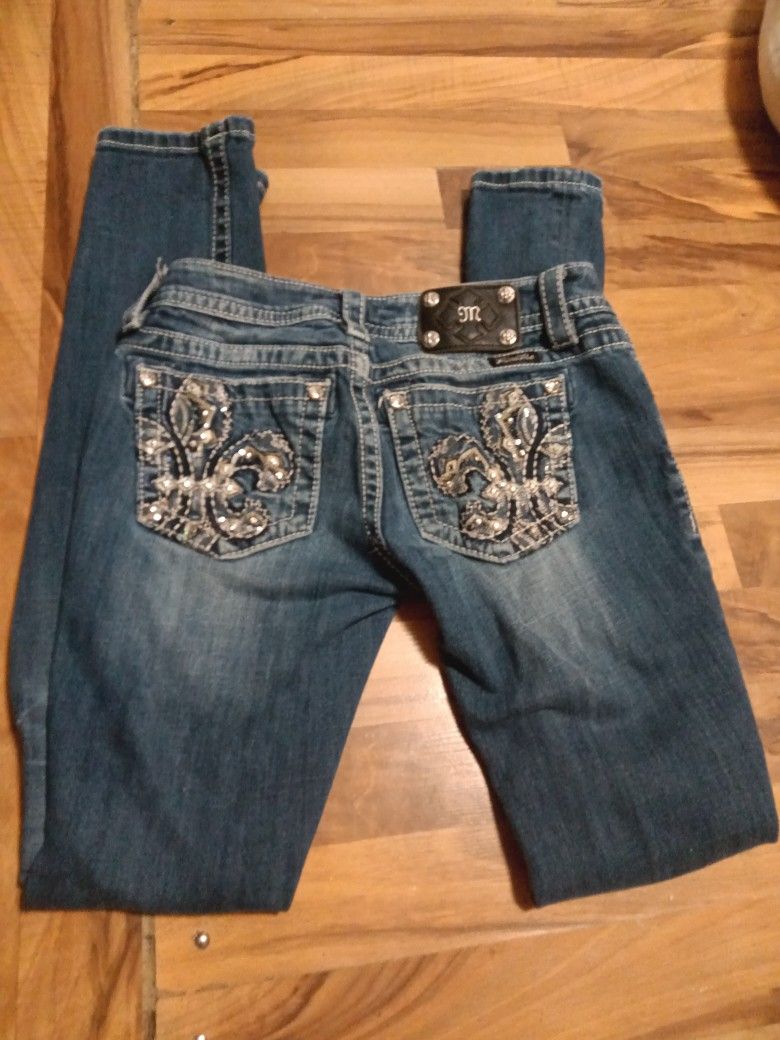 Miss Me Bootcut Jeans Size 26 120$Perfectly Good New Only Missing A Button