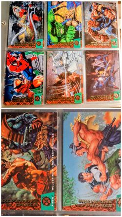 1994 X-Men Wolverine's 8 Greatest Battles Trading Cards