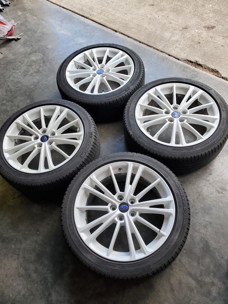 BRZ FRS stock wheels (painted white)