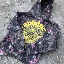 Sp5der Real Tree Web Hoodie Size Small