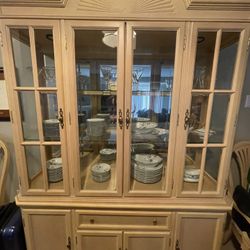 Hutch And Dining Table Set