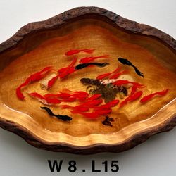 3D Goldfish Acrylic Artwork Handmade 