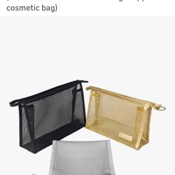 CODERLAD 3 piece set of mesh cosmetic travel bags
