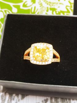 Pretty gold plated silver s925 ring s7