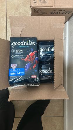 Goodnites kids s/m night time underwear