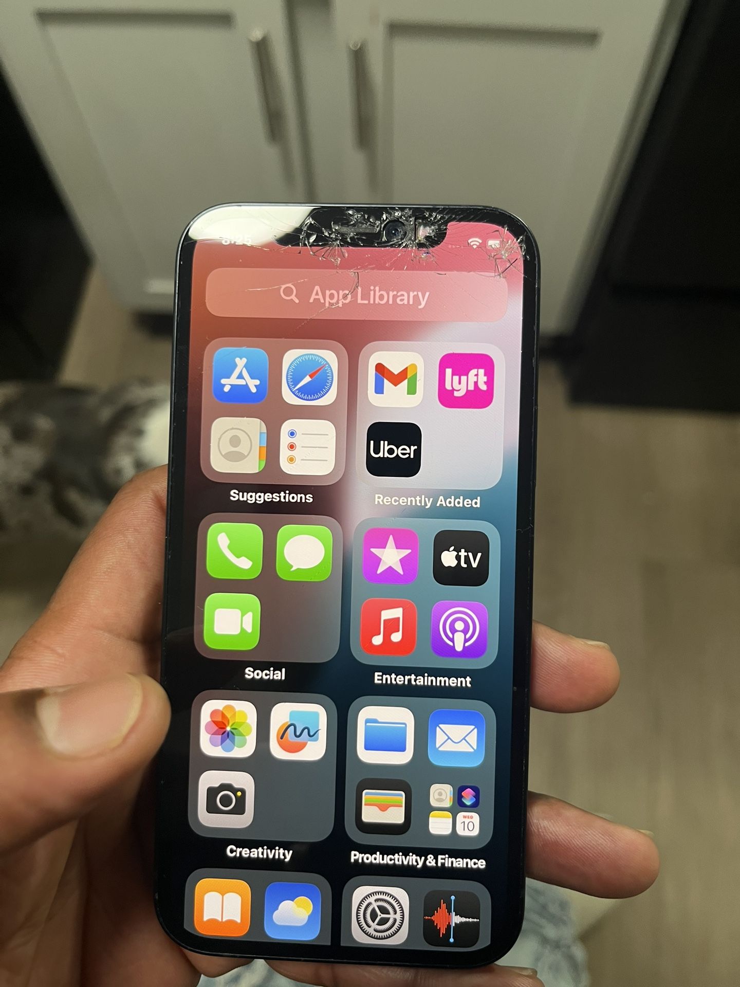 Great Working iPhone 12 64 Gb Only Problem Crack Seen In Picture I Had Cricket Services With It