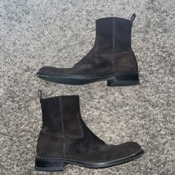 To Boot New York Muller waxed suede side-zip boots size 10