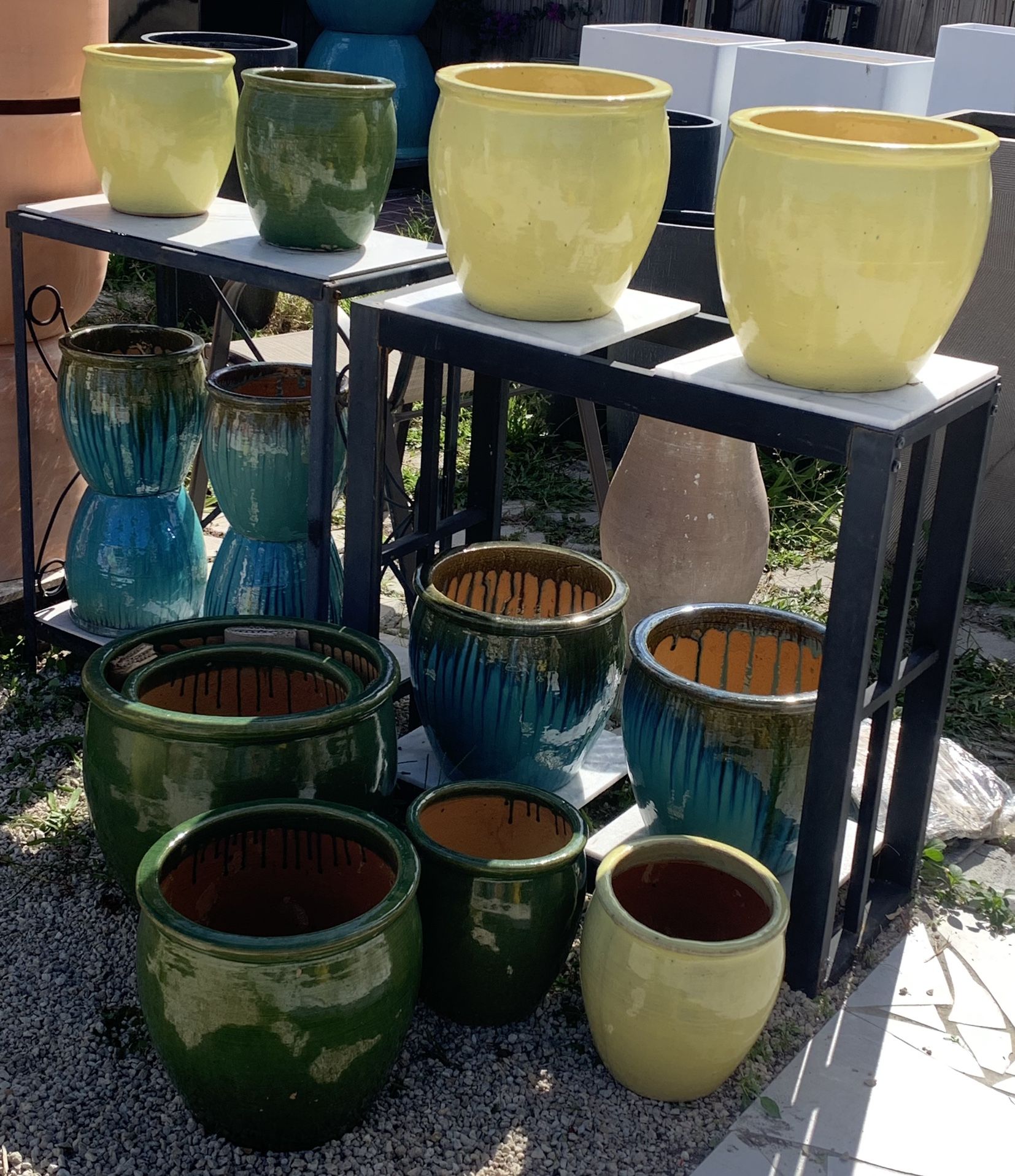 Glazed Ceramic Pots Planters