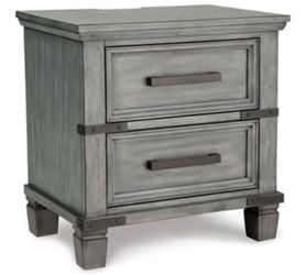 Ashley Furniture Gray Nightstands – Set of 2