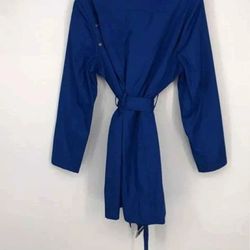 Cache Royal Blue/ Full Zip/ Belted Jacket Coat - Size XL