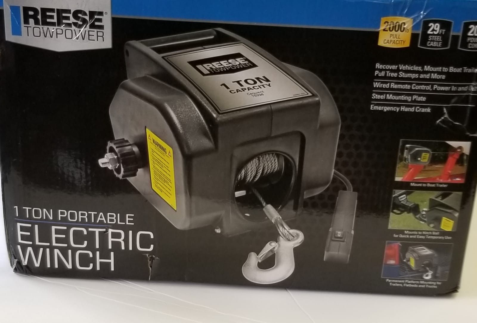 Reese Towpower Portable Electric Winch for Sale in Marietta, GA OfferUp