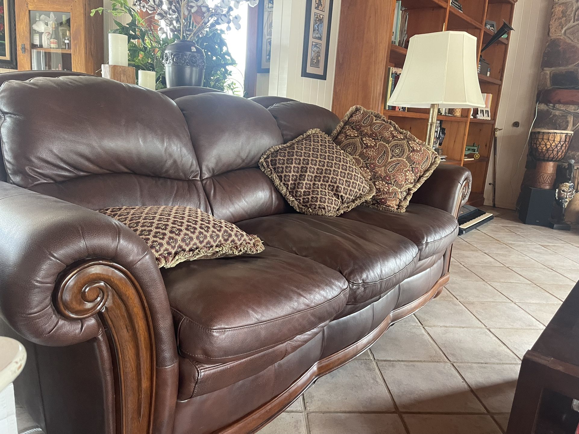 Genuine Leather Couch 350 for Sale in Vista, CA OfferUp