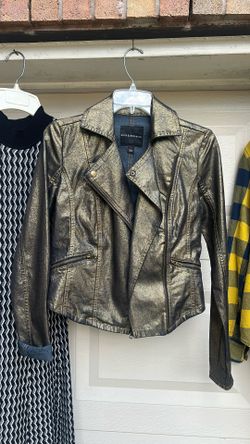 Rock & Republic Denim Gold Jacket Size Small