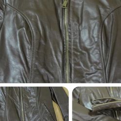 Leather Jacket Brooks Made In USA Size XS Unisex