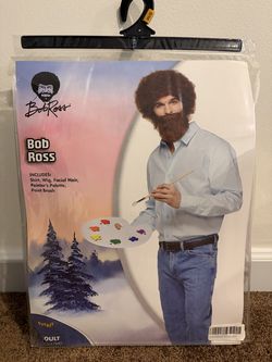 Halloween Costume – Bob Ross (Adult Large) - LIKE NEW