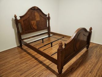 Solid Wood Queen bed without Mattresses