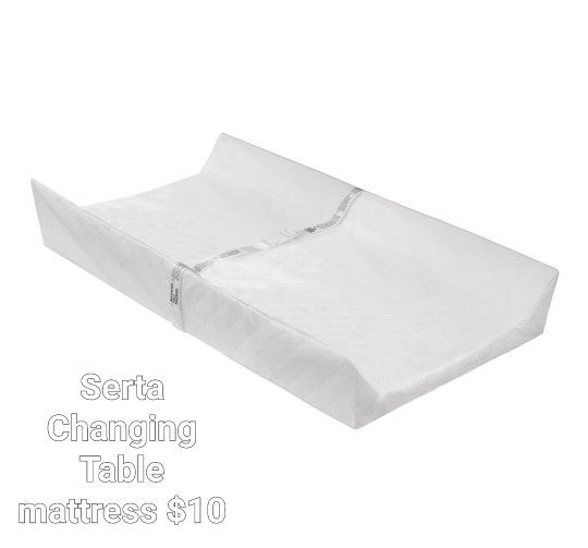 SERTA CHANGING TABLE MATTRESS WITH SAFETY STRAP
