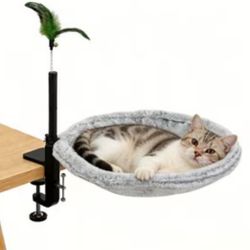 Tabletop cat bed hammock Grey