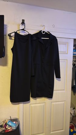 Black suit dress