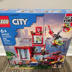 New Lego City 60320 Fire Station Building Set