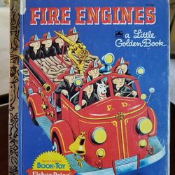 Little Golden Book #310-88 Fire Engines, Special Ed Fisher Price, 1985, book only