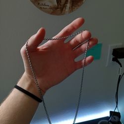 Chain around the neck 