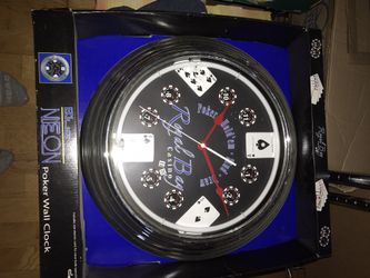 Neon Blue Poker Clock NIB