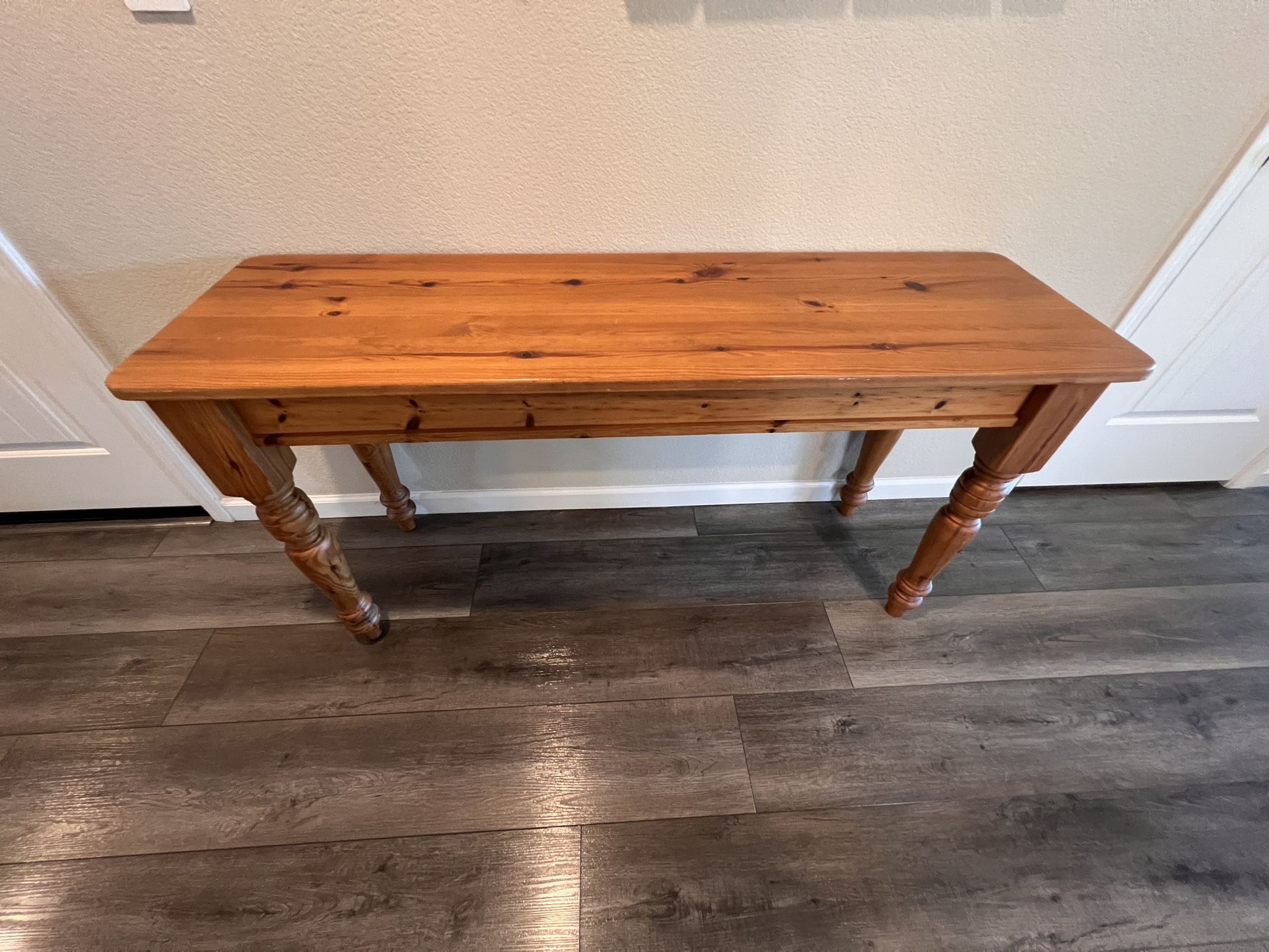 Oakwood console table