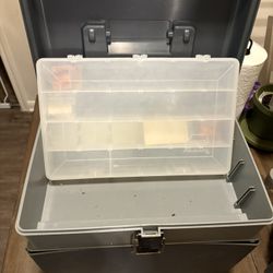 Vtg PLANO Fishing Tackle Box 3 Removeable Drawers Aprox