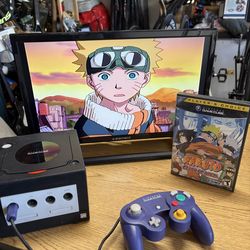 Nintendo gamecube with natuto