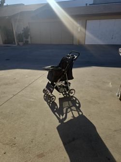 Black Lightweight dog Stroller
