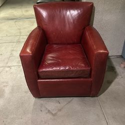 Red Single Couch 