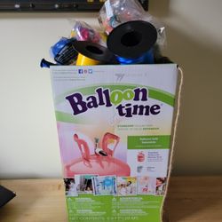 Barely Used Balloon Helium Tank With Plenty Of Balloons And String