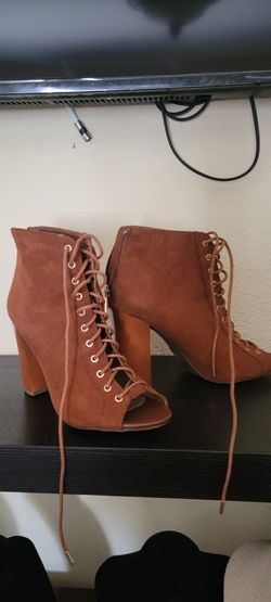 Botin Miel Con Cintas