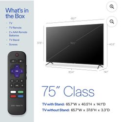 75” On Roku Tv
