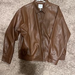 Brown Leather Jacket 