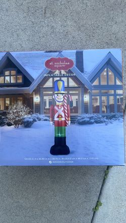 St. Nicholas Square Nutcracker 10ft Inflatable Decor