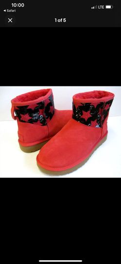 New Red UGG With Stars 
